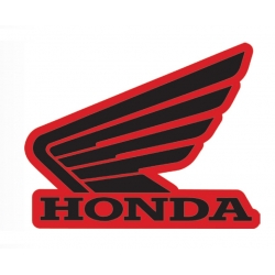 Naklejka Honda skrzydło czarne Lewe 107mm