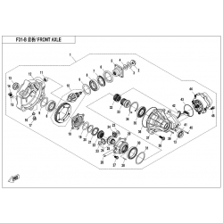 32. Wieloklin napędu cfmoto 500 600 800 0180-310003-0050
