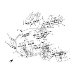 28. Tuleja piasty tylnej z kołnierzem cfmoto 500 800 X5 X8 9010-060004