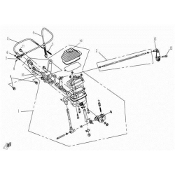 10. Mocowanie aluminiowe cfmoto 500 X5 9010-320001