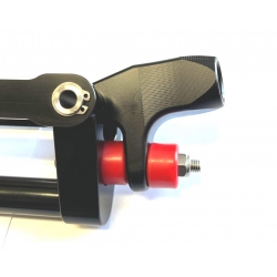 Kierownica z amortyzatorem flexx system czarna 22mm