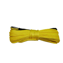 Lina syntetyczna do wyciągarki 6 mm 15mb żółta