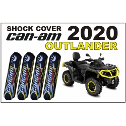 Osłony amortyzatorów Can-am Outlander czarno żółte amortyzatory Fox