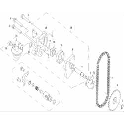 18. Pompa oleju cfmoto 500 X5 0180-071000 CF188-071000