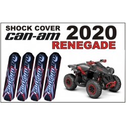 Osłony amortyzatorów Can-am Renegade czarno czerwone amortyzatory Fox