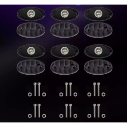 4 punktowe RGB podświetlenie pojazdu sterowane smartfonem