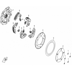 6. Szczęki sprzęgła cfmoto 500 X5, 0180-054200-0003 5 szt