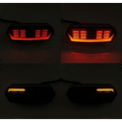 Lampa tylna multifunkcyjna pozycja stop kierunkowskazy homologacja E11